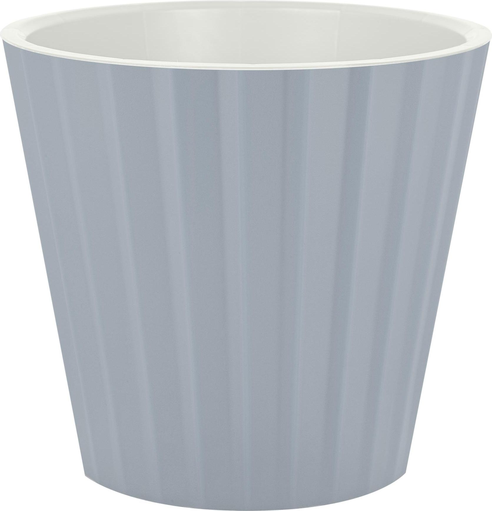 Кашпо ИнГрин Санд 19см 3,3л c дренажной вставкой, утренний туман по цене 