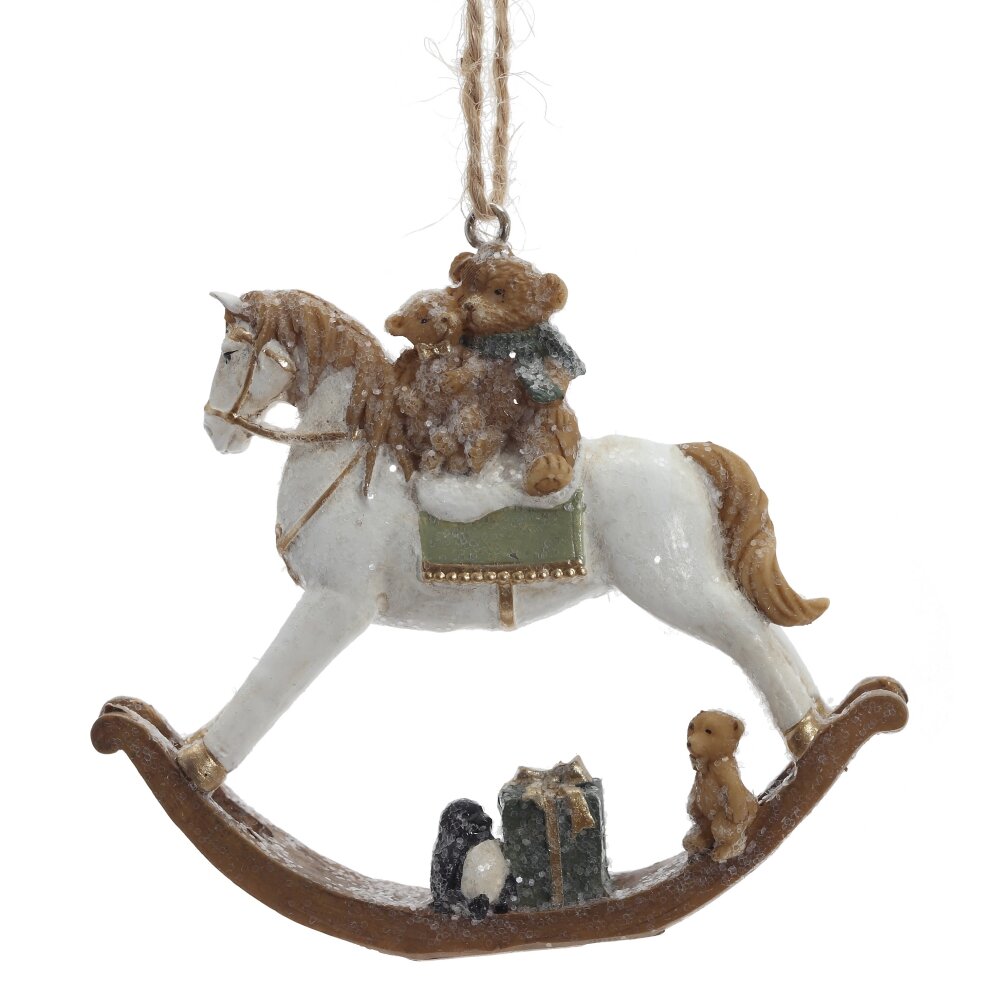 Фигурка подвесная Лошадка 8,5х1,5х7,5см арт.824225 по цене 