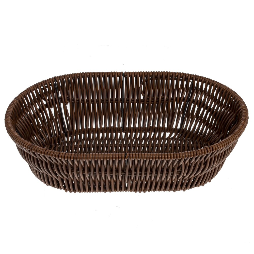Корзина плетеная овал темная 25x17x6см арт.789821 по цене 