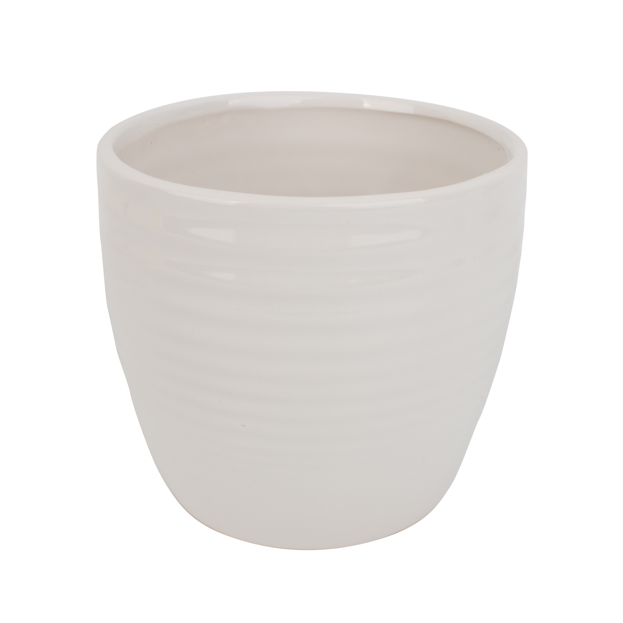 Кашпо для растений 11,9х13,2см белый, керамика арт.266634 по цене 
