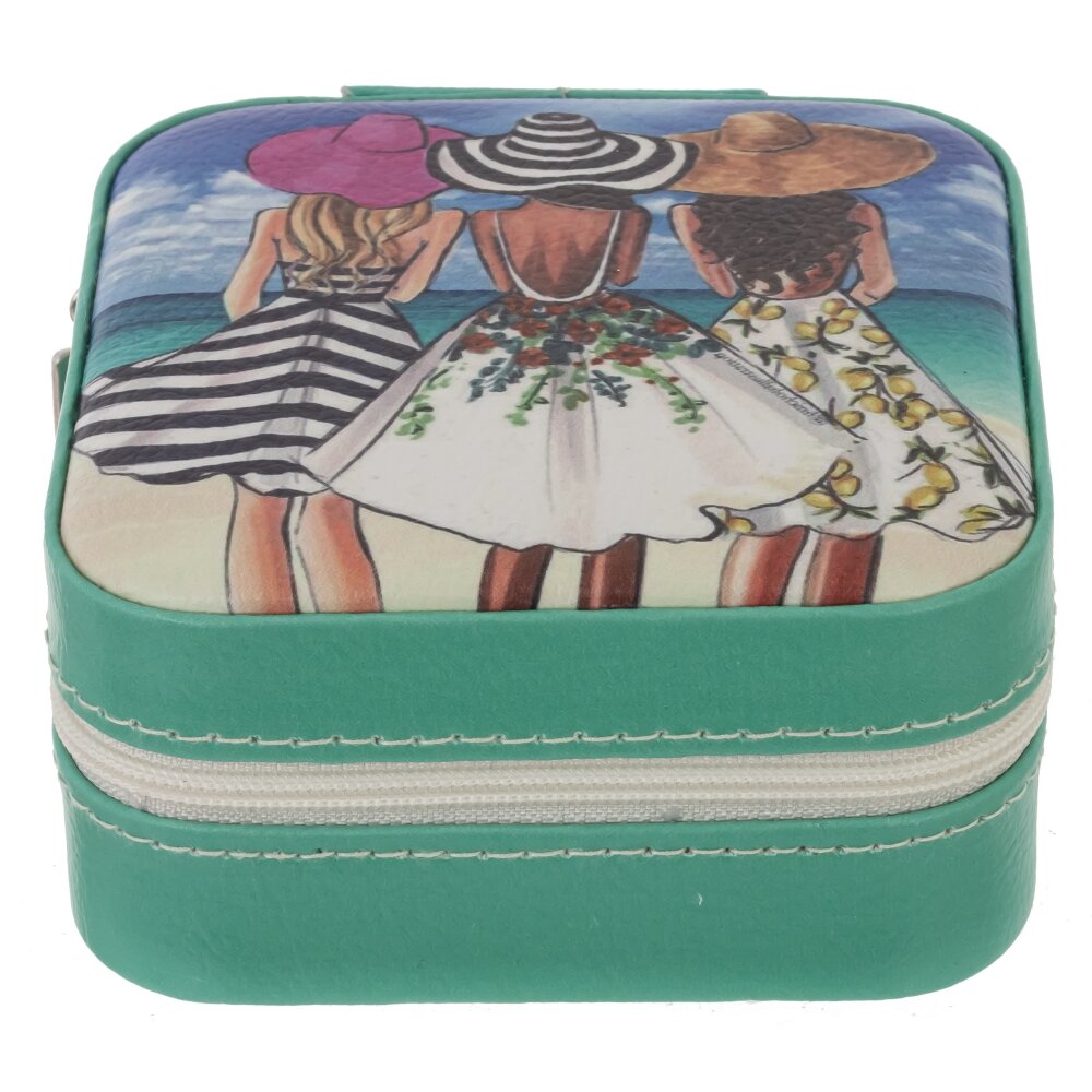 Шкатулка для украшений дорожная 10х10х5см арт.815411 по цене 