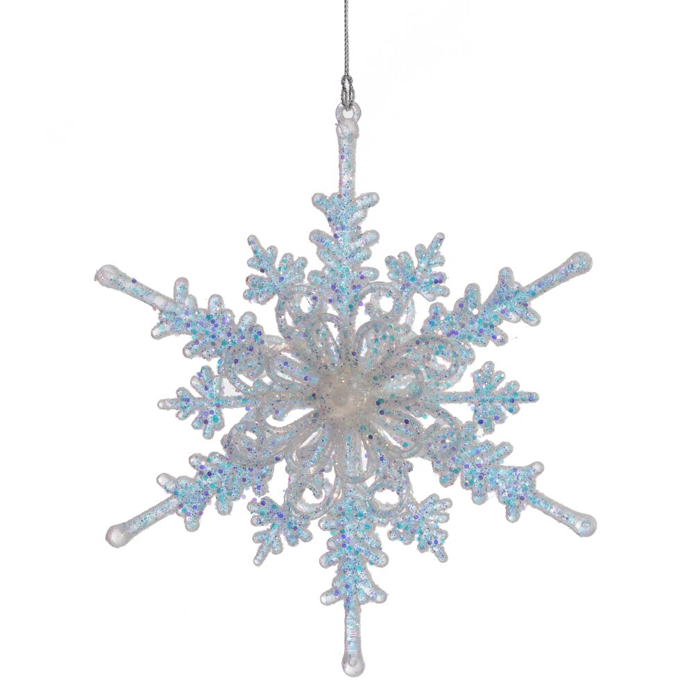 Украшение новогоднее Снежинка 16х3х17,5см арт.812521 по цене 