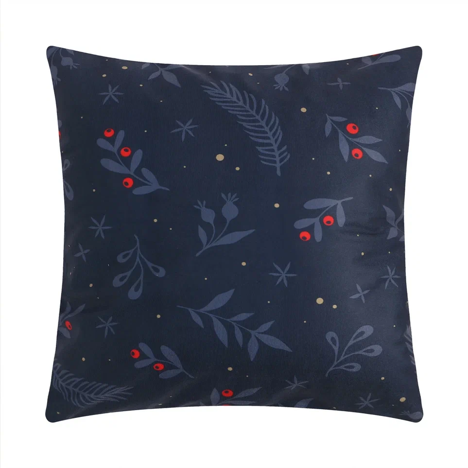 Чехол на подушку Этель Рождественский снежок 40х40см, полиэстер арт.9449249 по цене 