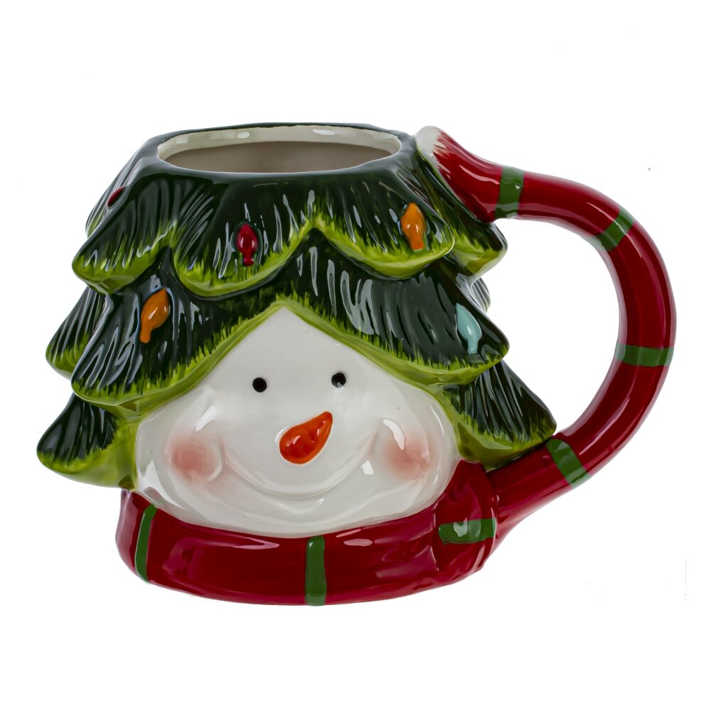 Кружка Снеговик 16х11х11см, керамика арт.809166 по цене 