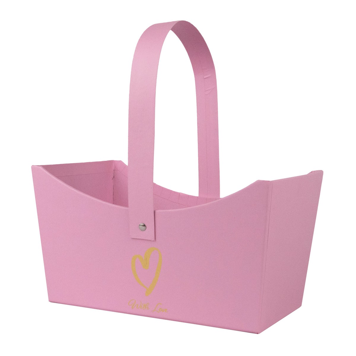 Сумка для цветов 20х12,7х11см, розовый по цене 