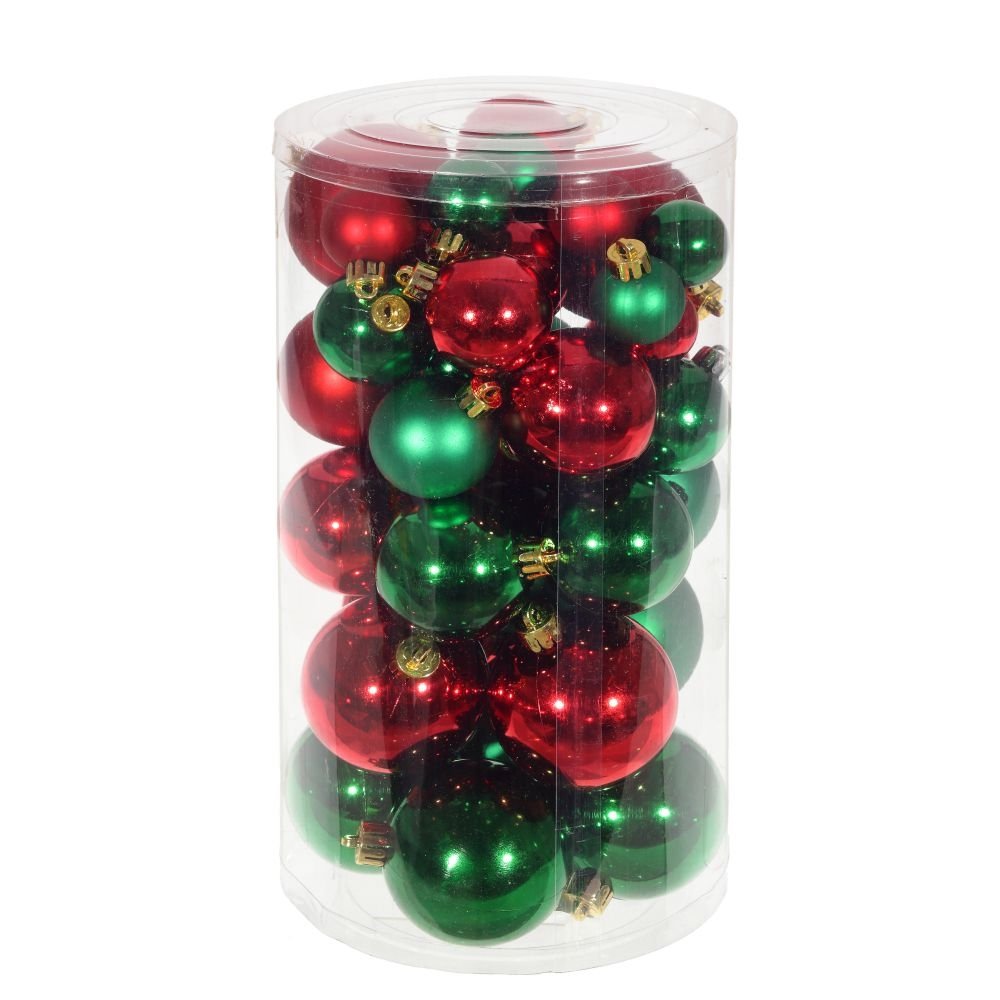 Украшение новогоднее Шар набор из 40шт 6см 14х14х26см полимерные материалы арт.722967 по цене 