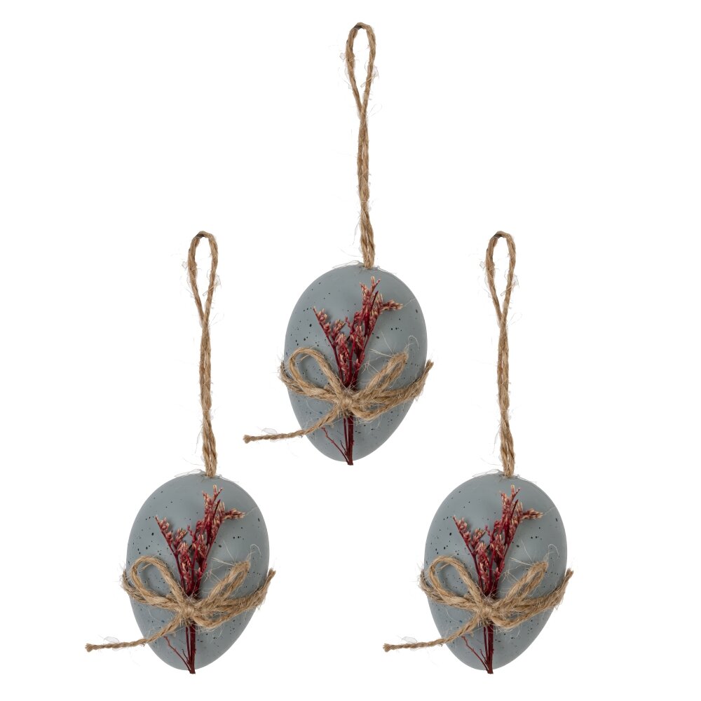 Набор из 3-х изделий подвесных Яйцо 13x7x4см арт.816075 по цене 
