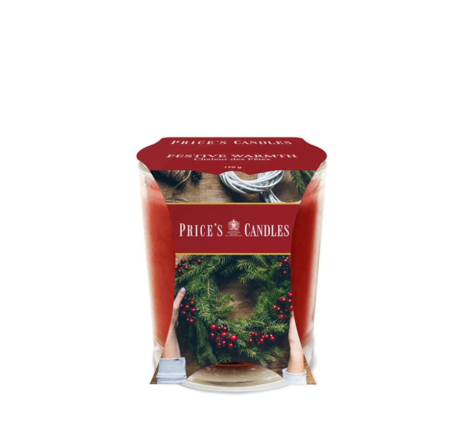 Свеча ароматизированная в стакане Праздничное тепло арт.PCJ010663 по цене 