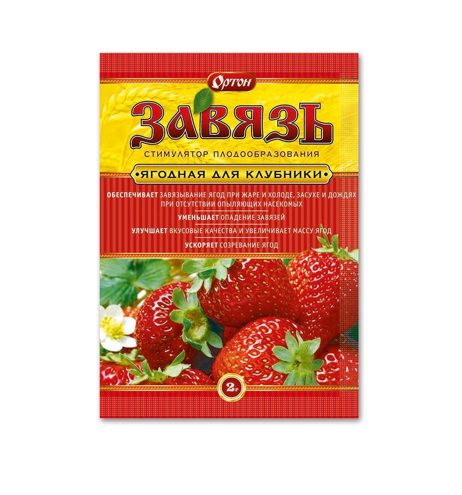 Стимулятор плодообразования ОРТОН Завязь Ягодная для клубники 2г (шт) по цене 