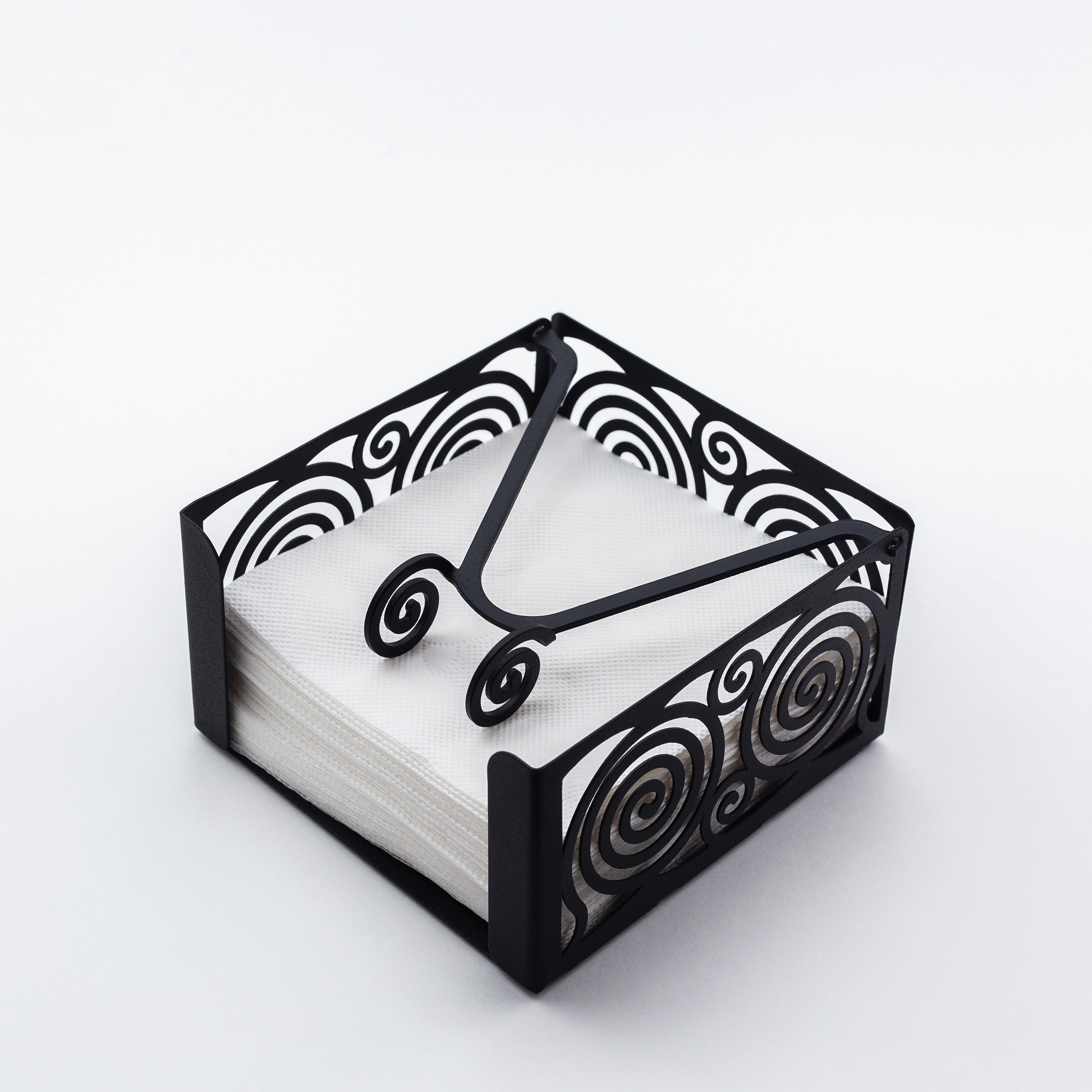 Салфетница Винтажная 12,6х12,6х7см, металл арт.SL024-BY по цене 