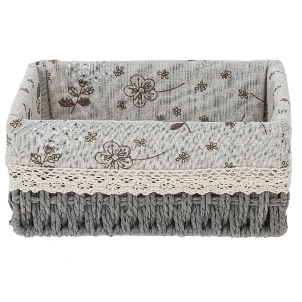 Корзина с вкладышем хлопок 22х16х9см арт.796489 по цене 