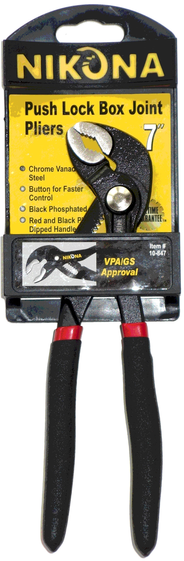 Сантехнические клещи НИКОНА с кнопкой регулировки, 180мм по цене 