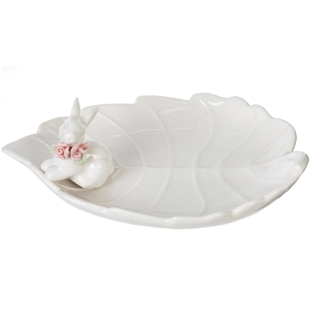 Блюдо Зайка 21,5х15,5х7,5см, фарфор арт.818365 по цене 