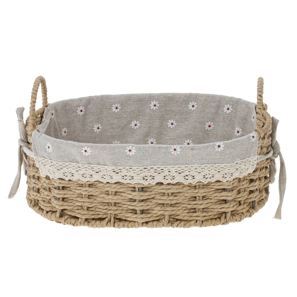 Корзина с вкладышем хлопок 29х21х15см арт.796484 по цене 