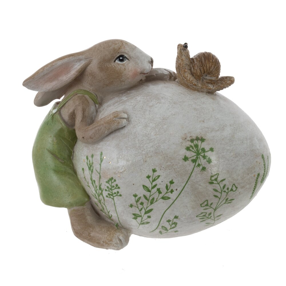Фигурка декоративная Заяц с яйцом 8х5х6,5см арт.819086 по цене 
