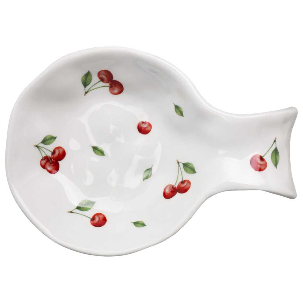 Подставка под ложку Лефард Вишня 16x11,5x2,5см, керамика арт.358-2352 по цене 