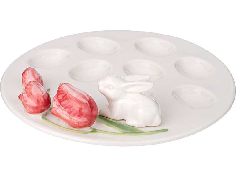 Блюдо для 8 яиц Сандей 20см, фарфор арт.151-211 по цене 