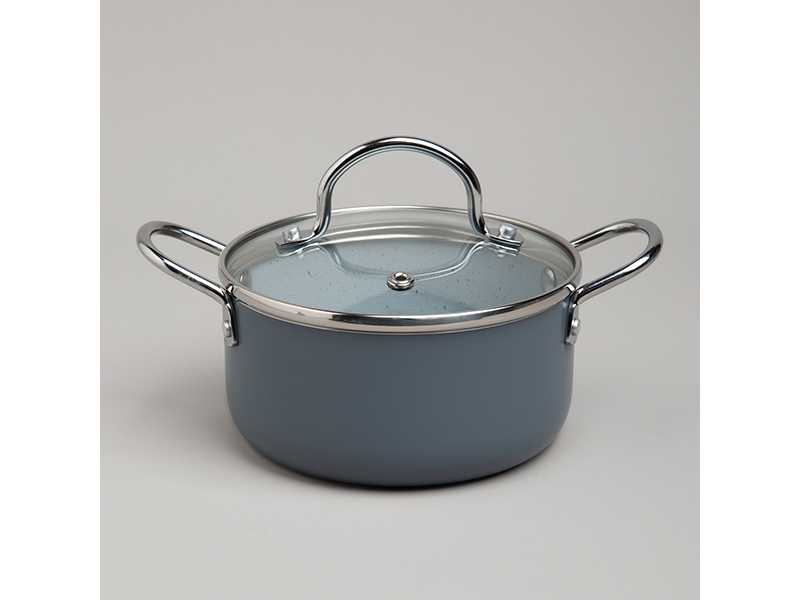 Кастрюля Агнесс с антип. покр. и стекл. крышкой 950мл арт.906-262 по цене 