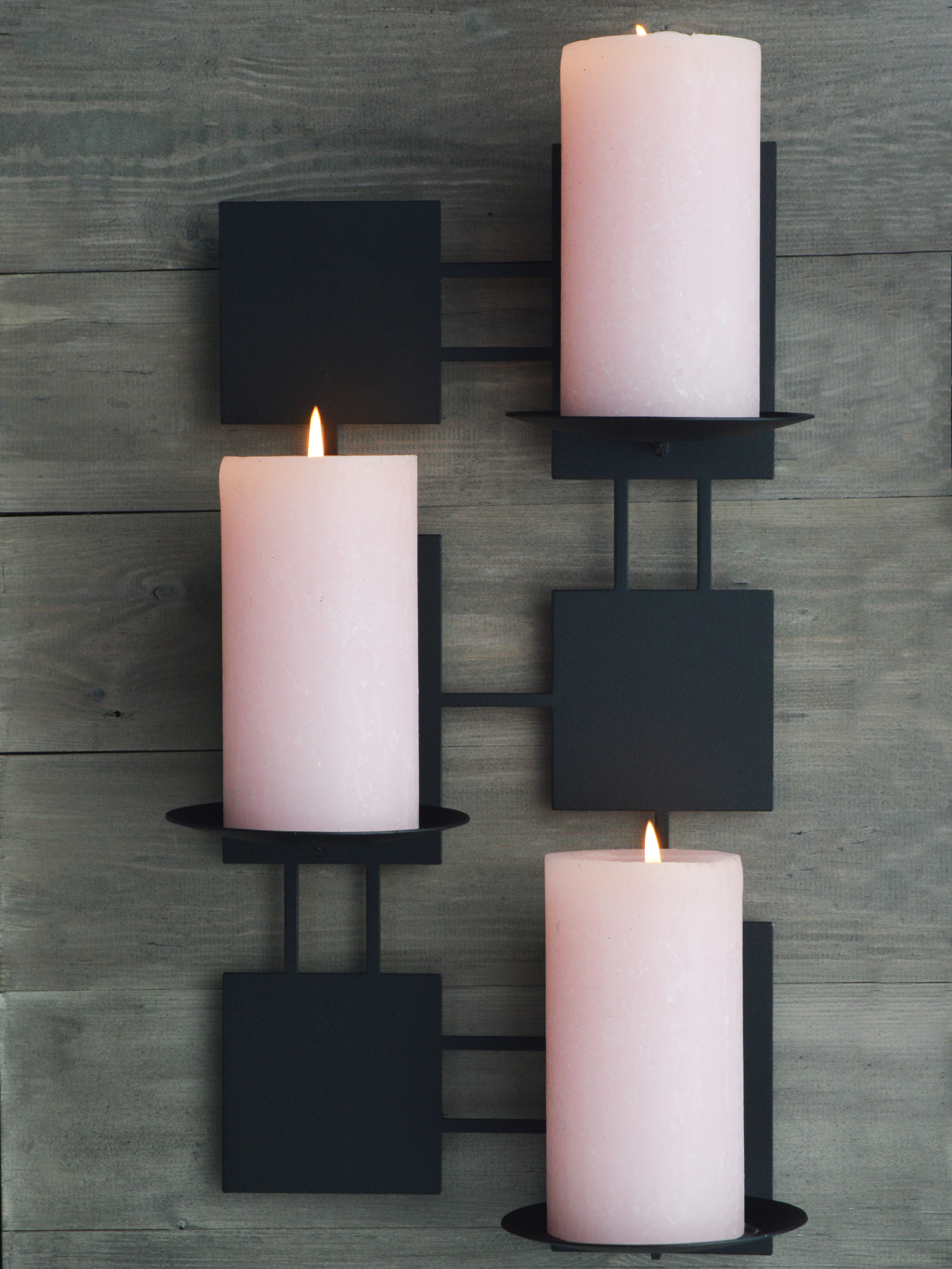 Набор подсвечников настенных Модерн 2шт: 23х40,5х14,5см, металл арт.PS071-BY по цене 