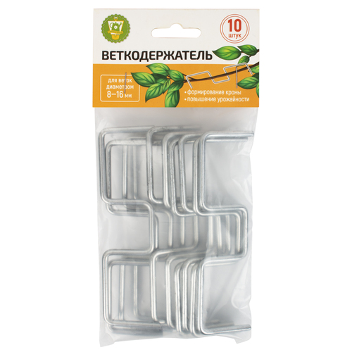 Скоба Гарден Шоу М-образная для фиксации веток веткодержатель 10 шт металл 3,5х12,5см арт.266292 по цене 