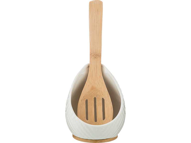 Подставка под ложку Лефард Натив 10x10x11,5см с дер лопаткой арт.587-141 по цене 