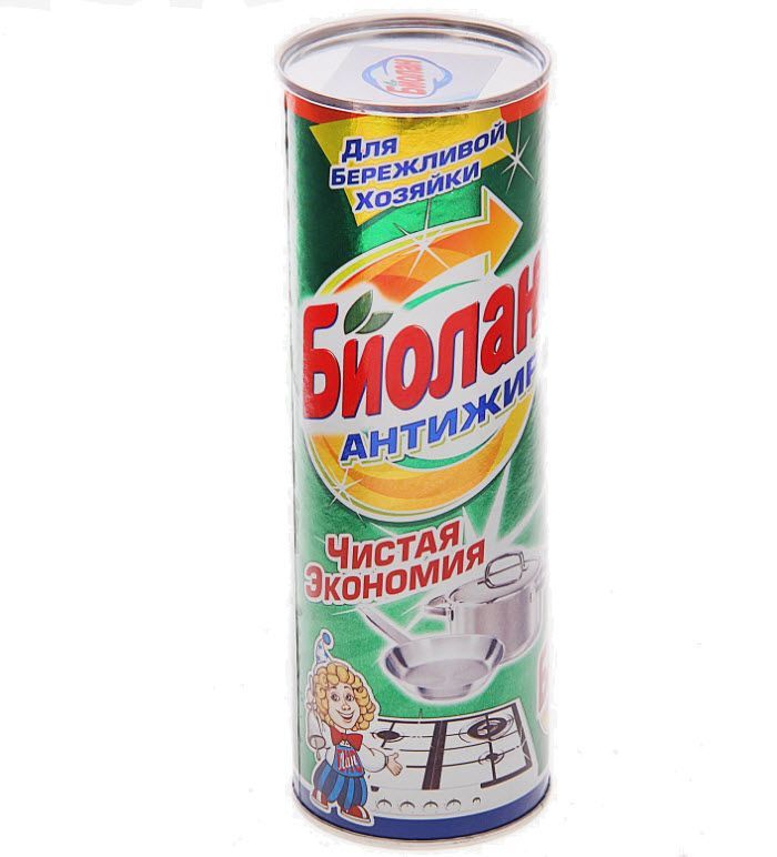 Порошок чистящий Биолан Антижир 400г арт.730144 по цене 