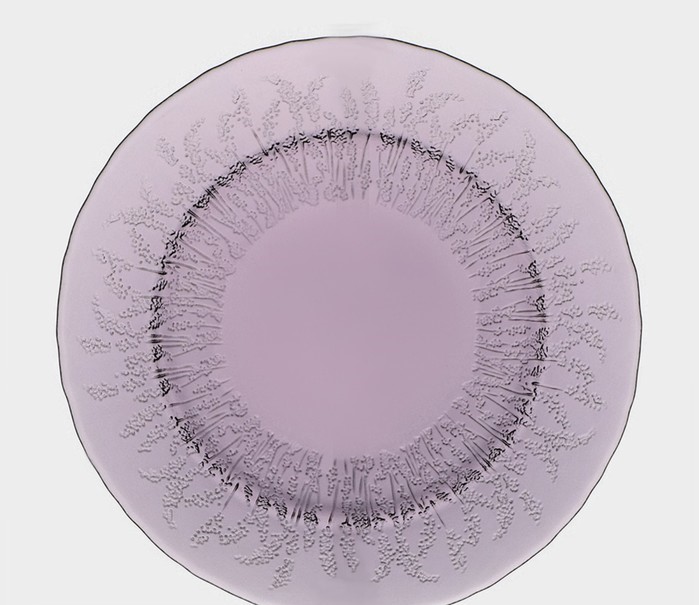 Тарелка десертная Магистро Французская лаванда 21см, стекло арт.9080468 по цене 