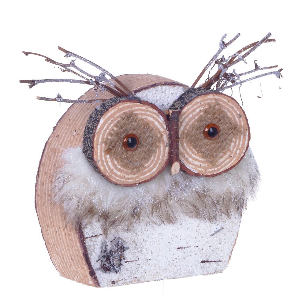 Фигурка декоративная Сова береза 21х6,5х18см арт.741683 по цене 