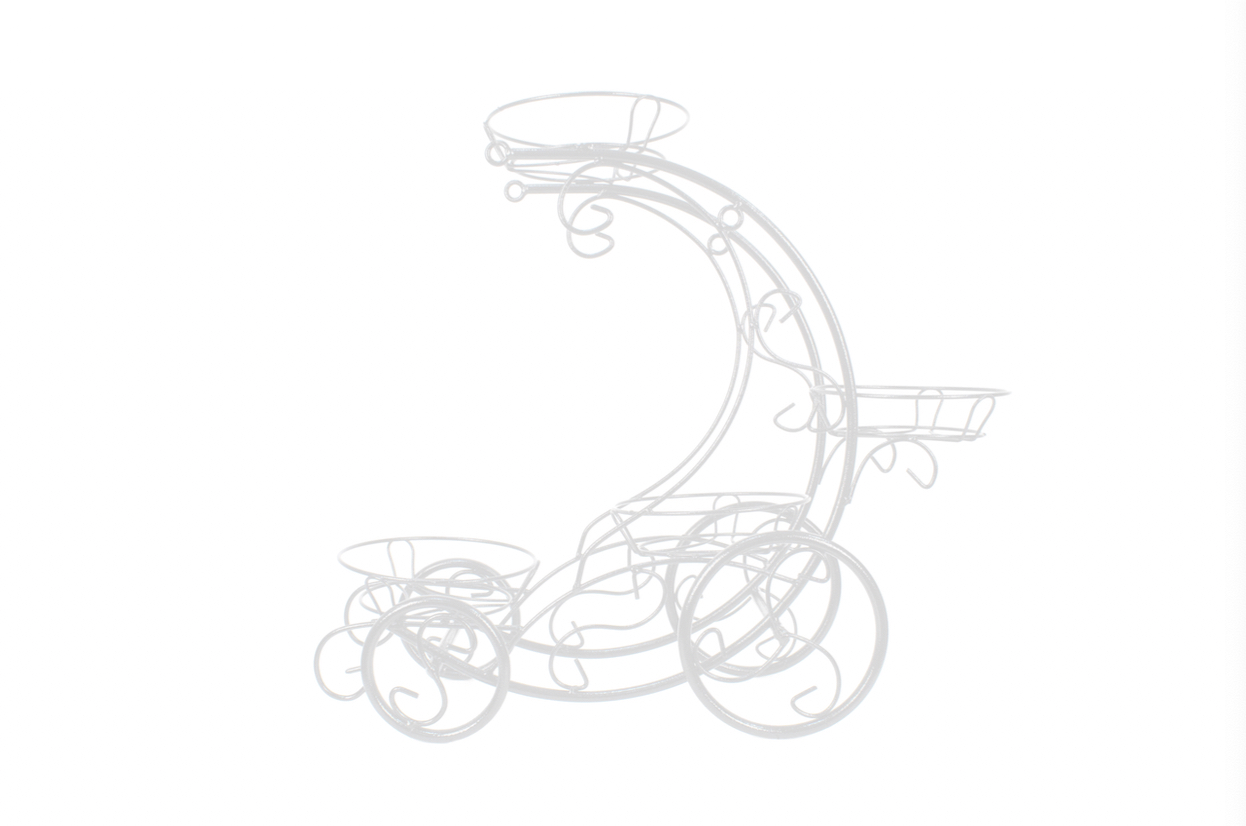 Подставка для цветов Кабриолет на 4 цветка, металл арт.16020404 по цене 