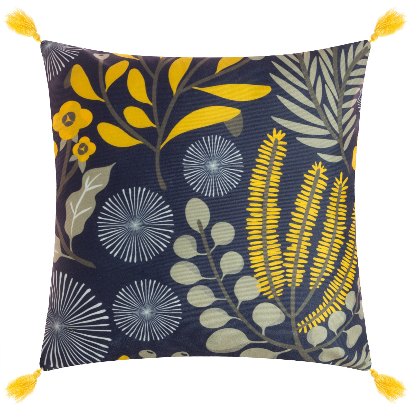 Чехол на подушку с кисточками Этель Солнце 43х43см 100% п/э, велюр арт.7039259 по цене 