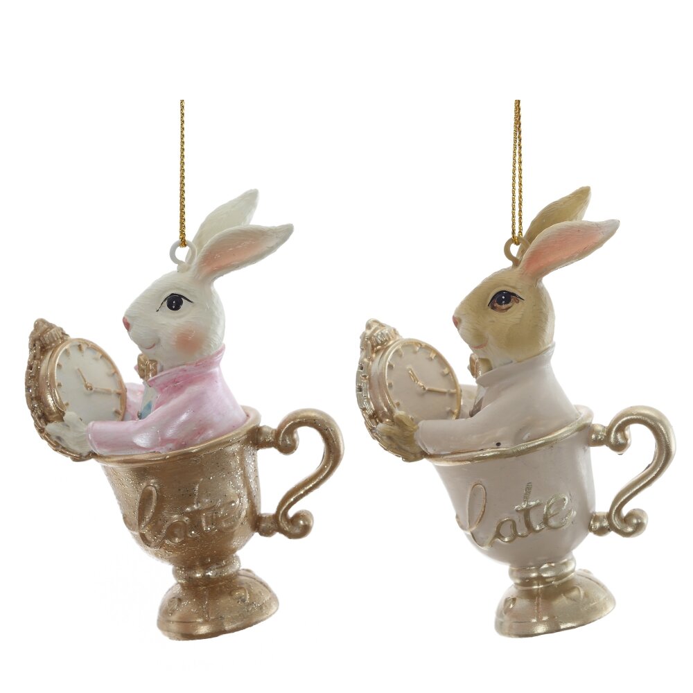 Фигурка подвесная Заяц 5,5х3,5х8,5см 2в. арт.822991 по цене 