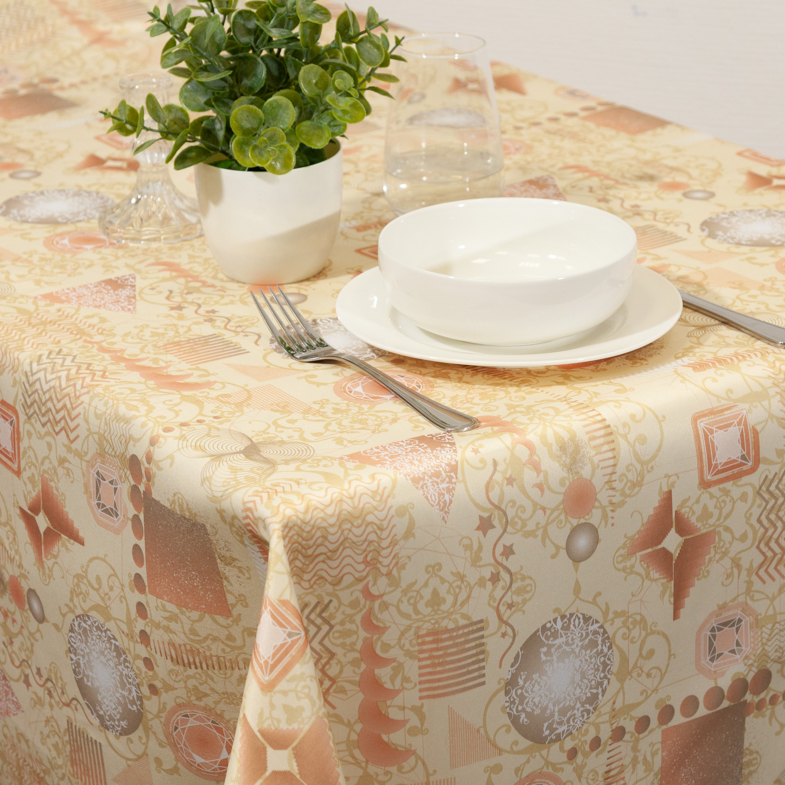 Скатерть Веллнесс мультицвет 180х150см, арт.WT185-Рио по цене 