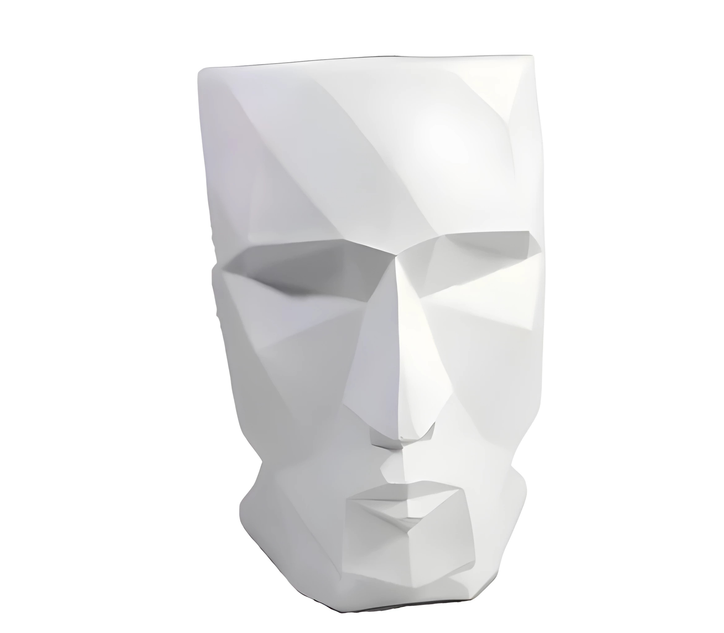 Ваза Голова белый 17х12х18см полистоун арт.718198/K175 по цене 