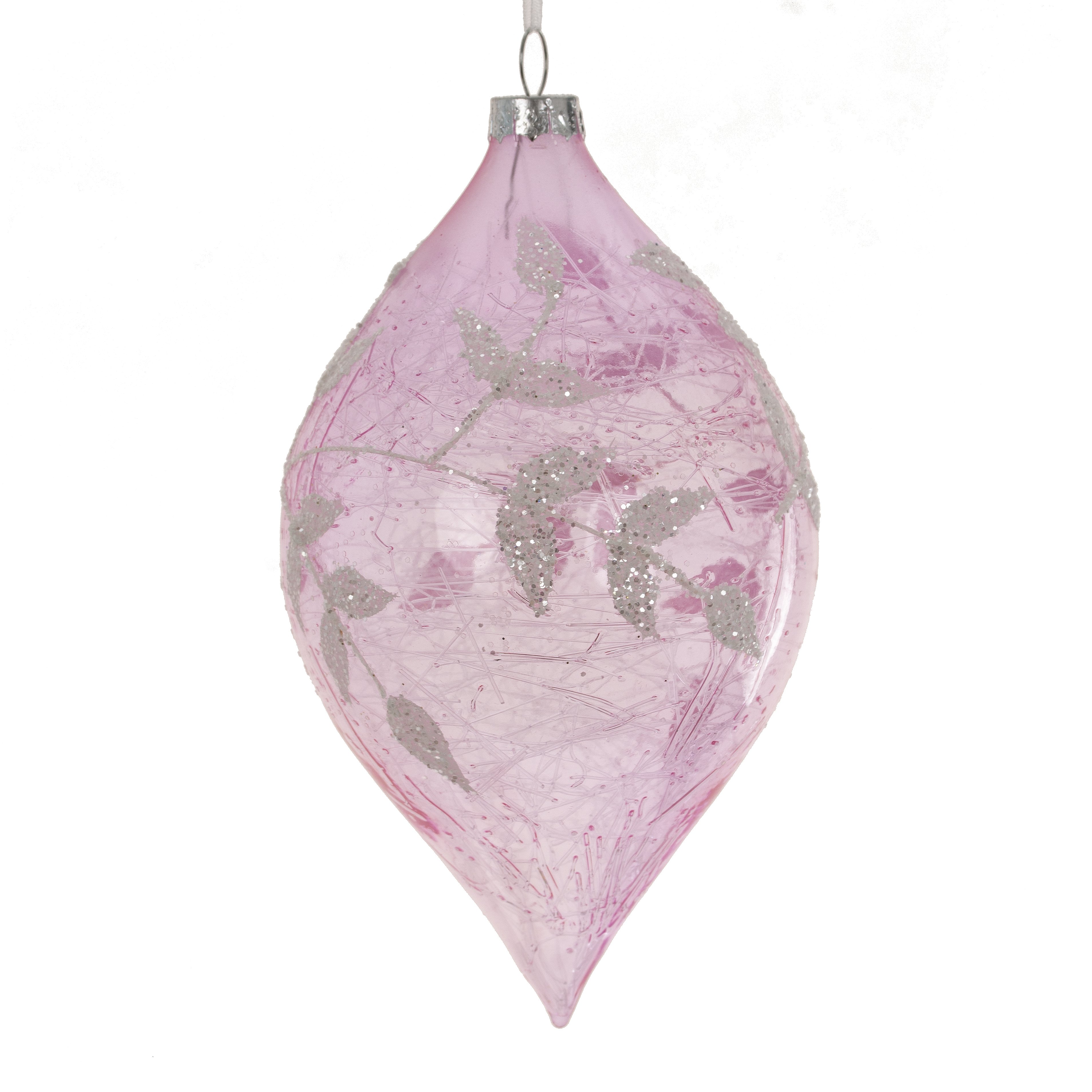 Украшение новогоднее Капля сиреневая 7х7х12,5см по цене 