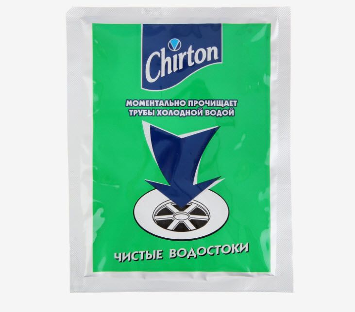 Средство для прочистки труб холодной водой Chirton 60г арт.1252892 по цене 