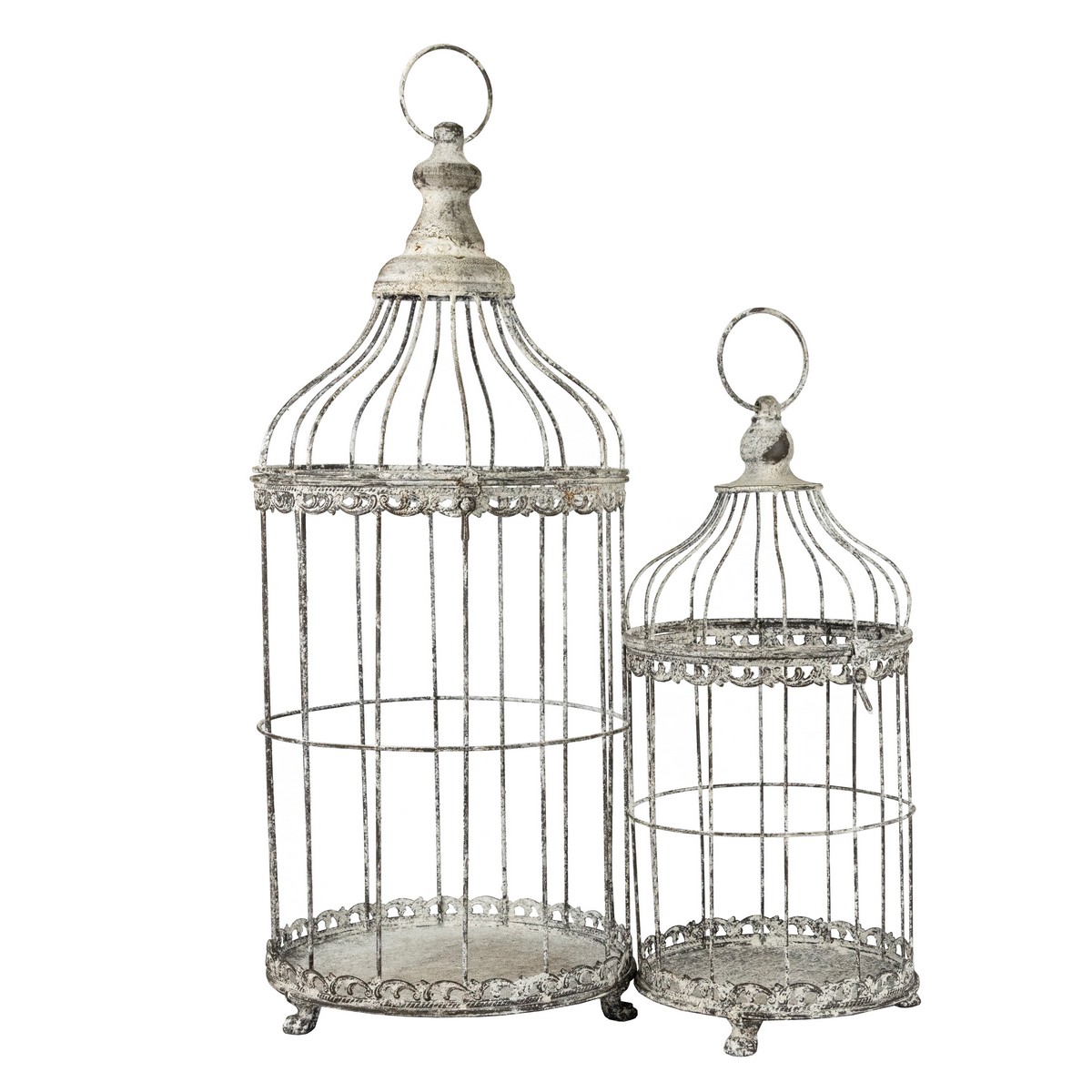 Набор клеток 2шт 24х53см белый, металл по цене 