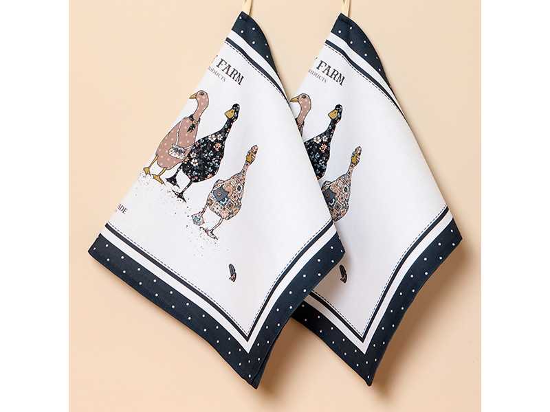 Набор полотенец Семейная ферма 40х70см синий, твил хлопок арт.850-742-62 по цене 