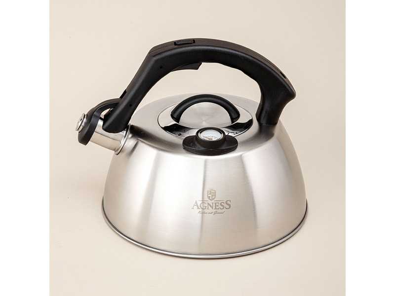 Чайник со свистком Агнесс сталь индукция 3л арт.908-067 по цене 