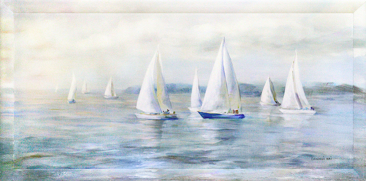 Картина - репродукция Парусники 70х150см арт.8Л3830 по цене 