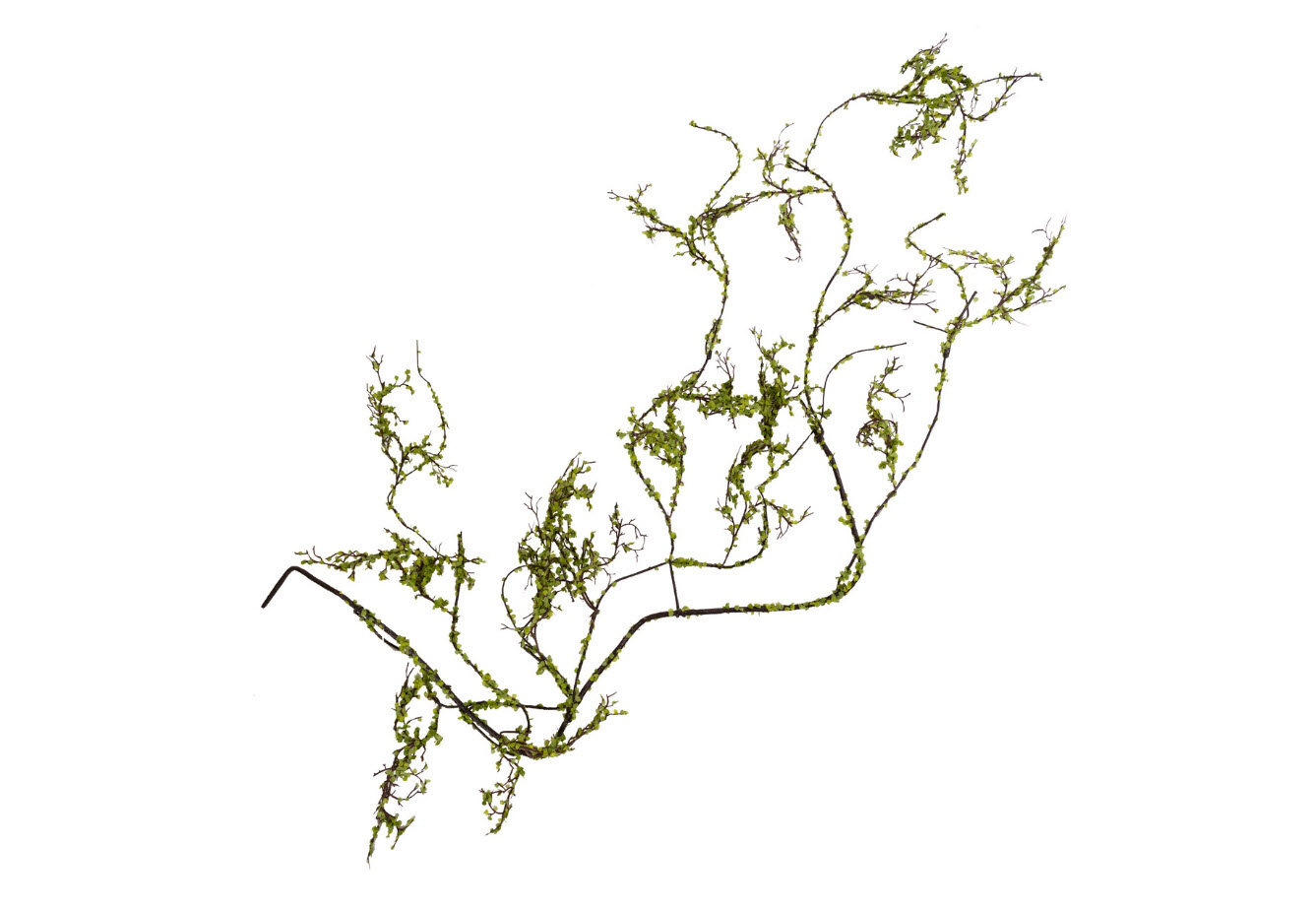 Цветок искусственный Ветка со мхом 140см, зеленый по цене 