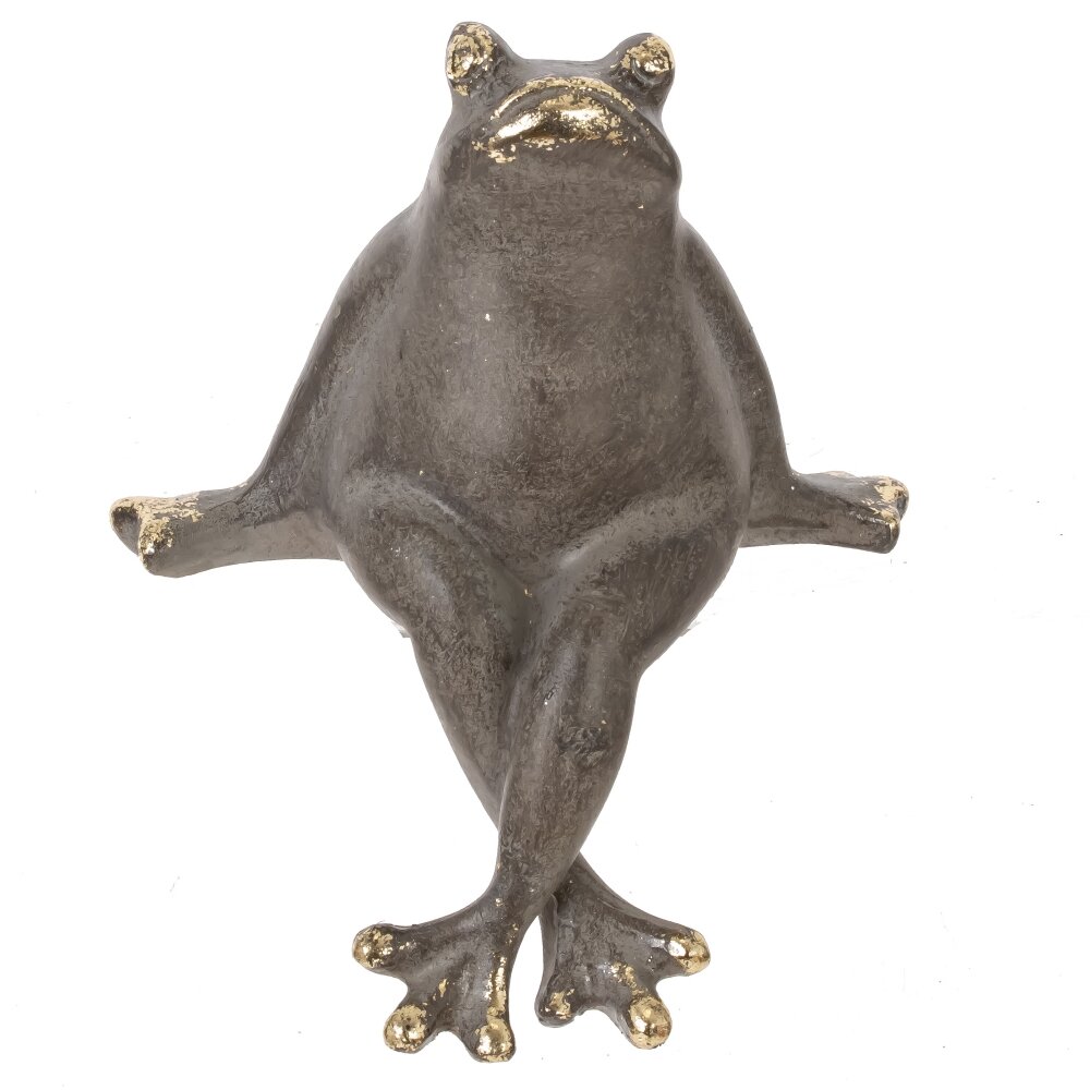 Фигурка декоративная Лягушка 10,5х4,5х12,5см арт.817199 по цене 