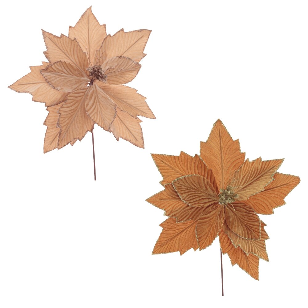 Цветок искусственный Пуансеттия 42х42х45см 2в. арт.806297 по цене 