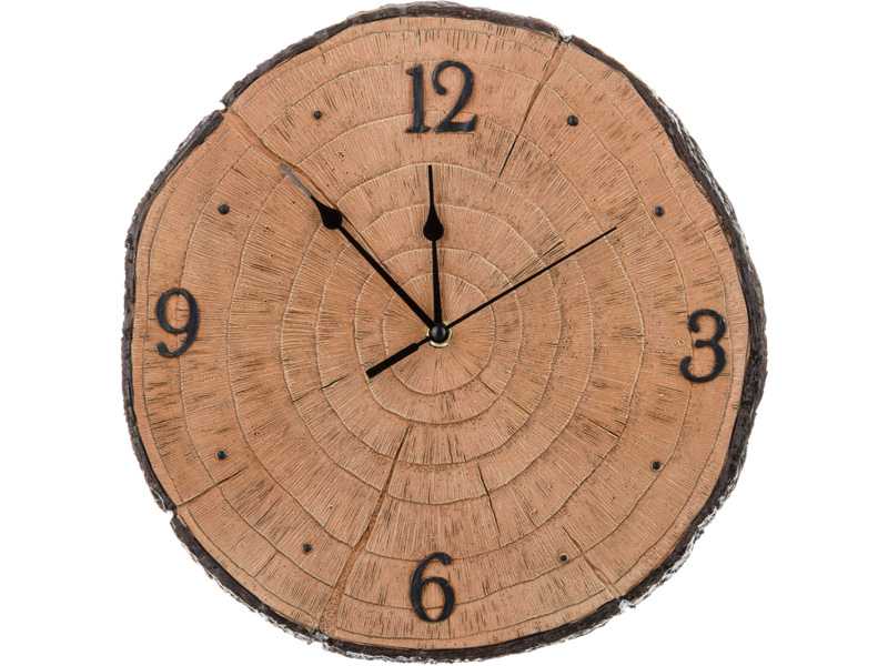 Часы настенные кварцевые Дерево 32x31x4см, пластик арт.220-221 по цене 