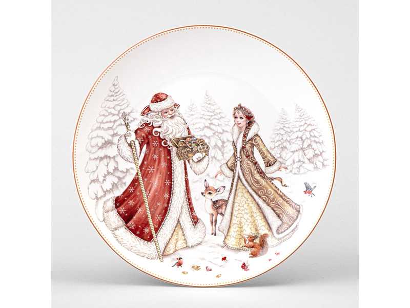 Тарелка закусочная Лефард Морозко 20,5см, фарфор арт.85-2038 по цене 