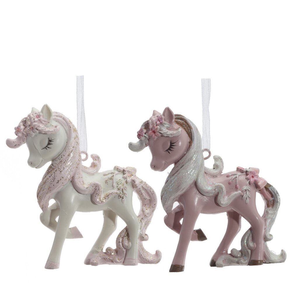 Фигурка подвесная Лошадка 8,5х2х8,5см, 2в арт.826237 по цене 