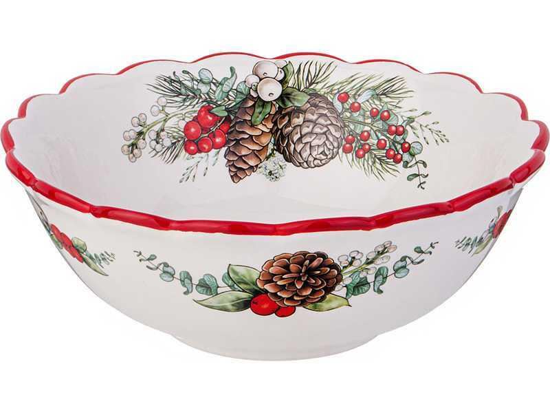 Салатник Агнесс Празднование 20,5х7,5см, керамика арт.358-2261 по цене 