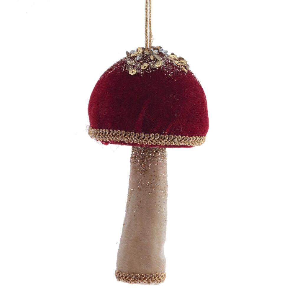 Изделие декоративное подвесное Гриб 7х7х13см арт.806855 по цене 