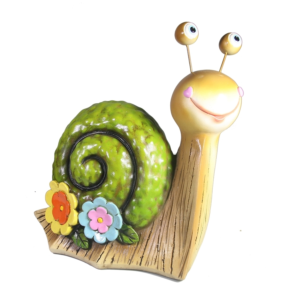 Фигура декоративная Улитка (с круглым панцирем) 27х14х24см, полистоун арт.718036/F804 по цене 