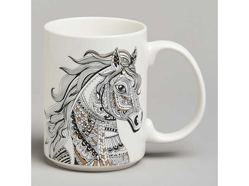 Кружка Лефард Лошадь 500мл, фарфор арт.97-760 по цене 