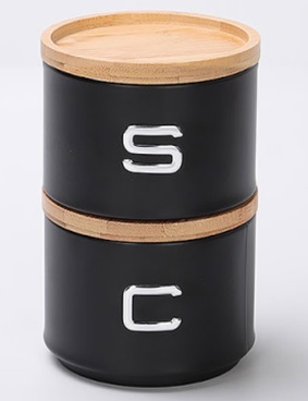 Набор банок Агнесс для сыпучих 11х16см сталь, бамбук арт.790-389 по цене 